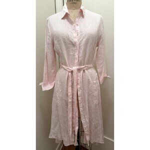 Saks 5th Ave Linen Shirt Dress sz M